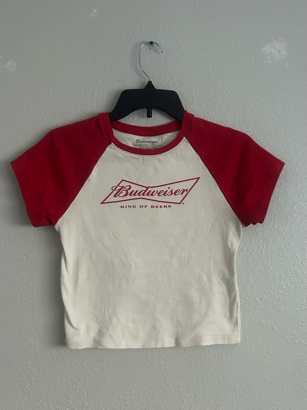 Budweiser Red & White Raglan Tee